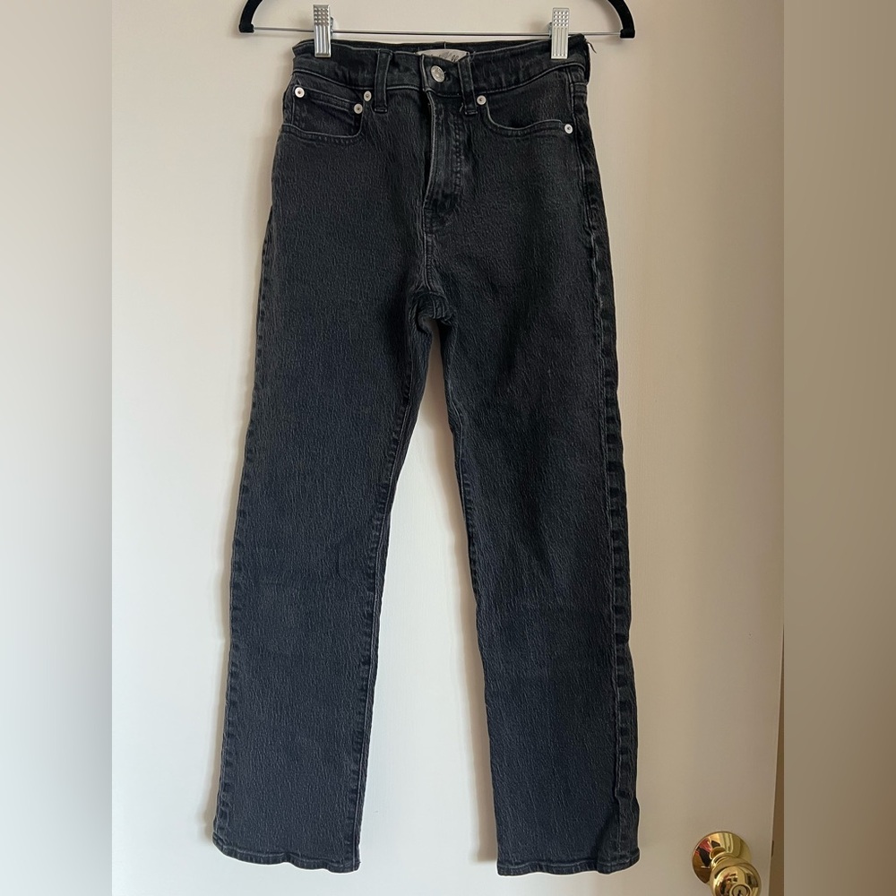 Madewell Black 90s Straight Jean 25P